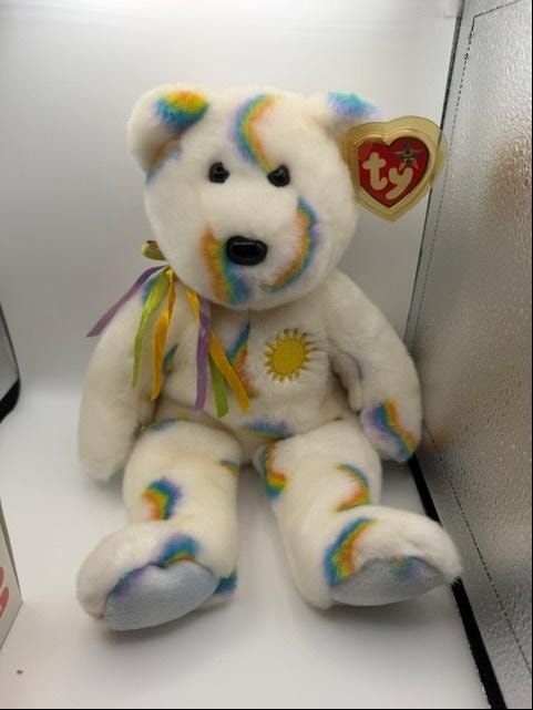 Ty Beanie Baby Rainbow Bear