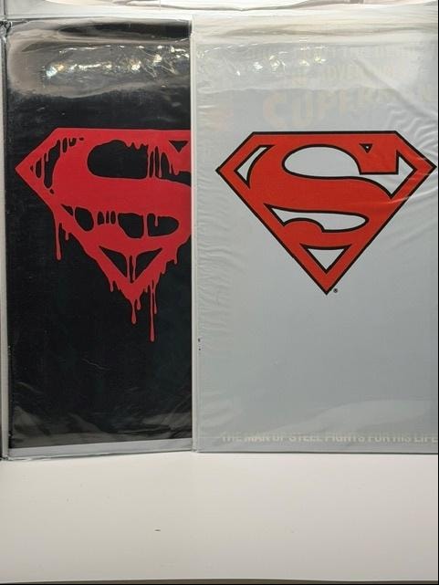 Superman Black & White Sealed Variant Pair — Death of Superman