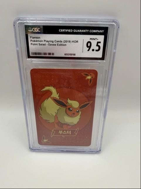 Flareon — 2019 Pokémon Korean Playing Cards Point Salad Eevee Edition CGC 9.5