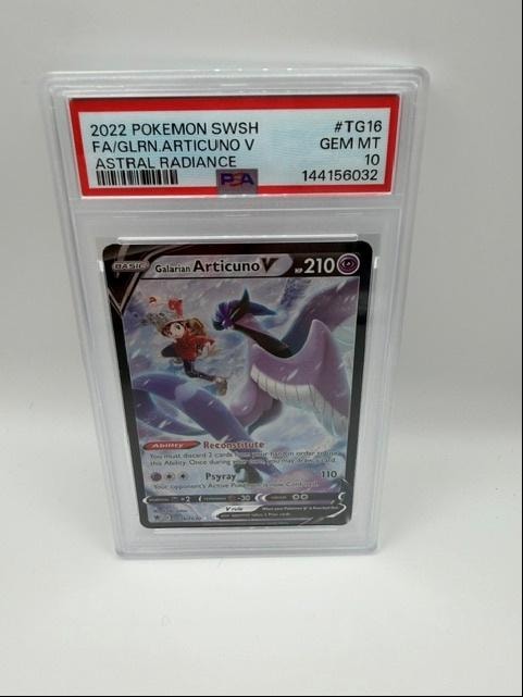 Galarian Articuno V TG16 Full Art — 2022 Pokémon SWSH Astral Radiance PSA 10