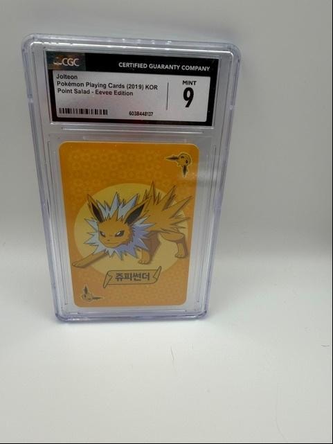 Jolteon — 2019 Pokémon Korean Playing Cards Point Salad Eevee Edition CGC 9