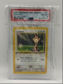 Sentret #71 — 2000 Pokémon Neo Genesis 1st Edition PSA EX-MT