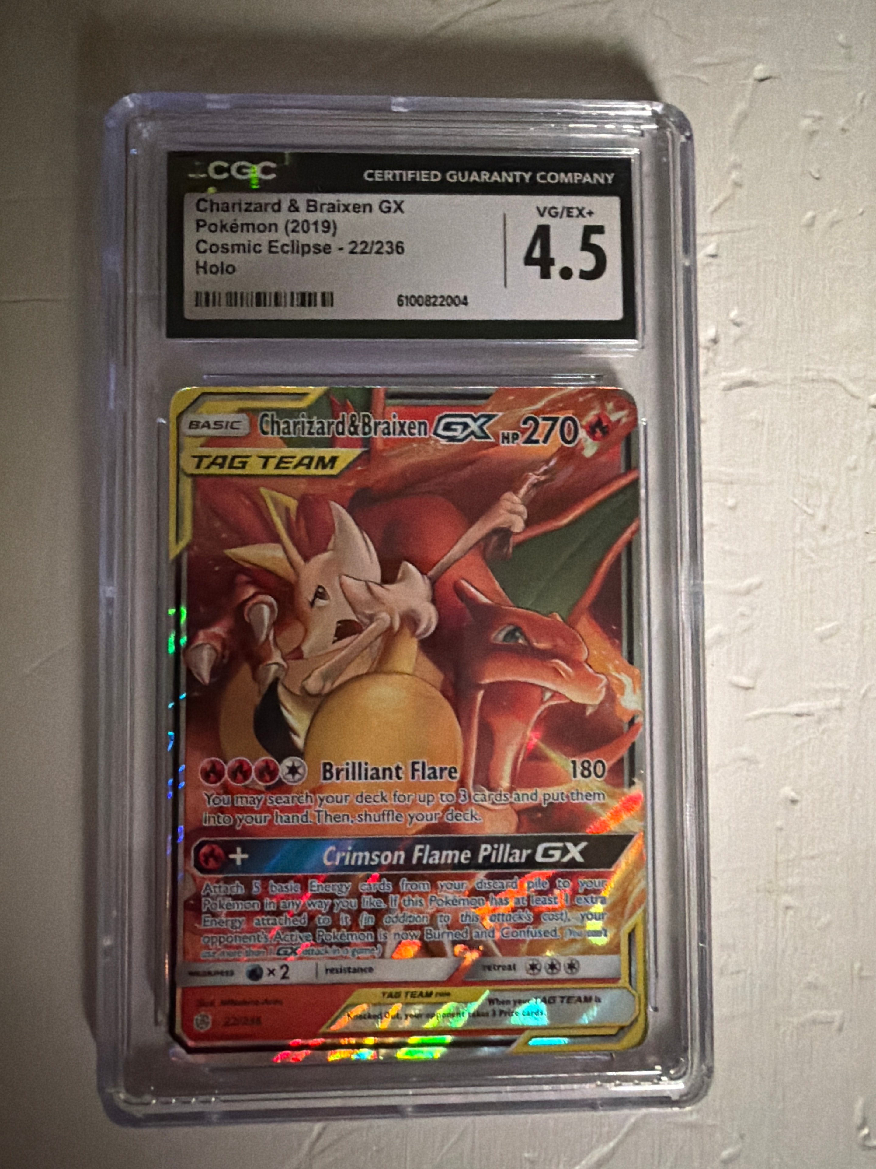 CGC 4.5 Low Grade Charizard & Braixen GX