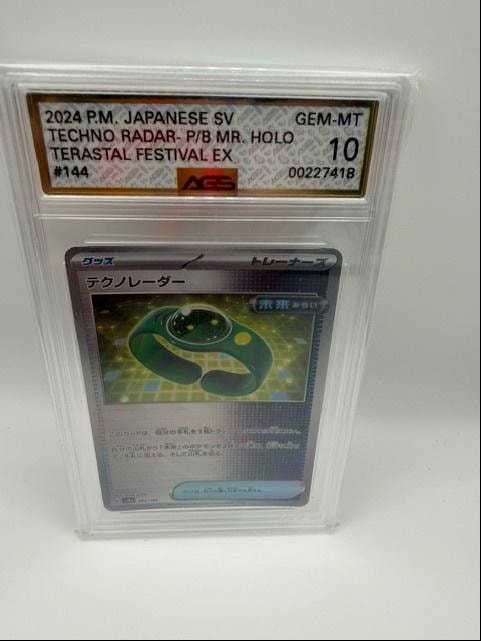 Techno Radar #144 — 2024 Pokémon Japanese SV Terastal Festival EX P/B Mr. Holo AGS 10
