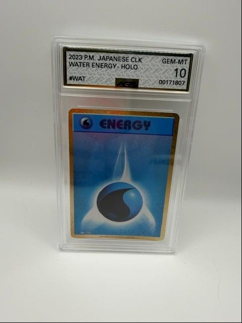 Water Energy Holo #WAT — 2023 Pokémon Japanese CLK AGS 10