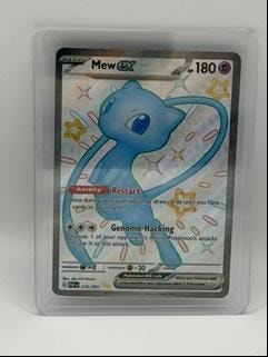 Mew EX 216/091 Shiny Full Art Ultra Rare Paldean Fates