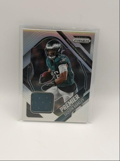 Saquon Barkley Panini Prizm Premier Jersey Card
